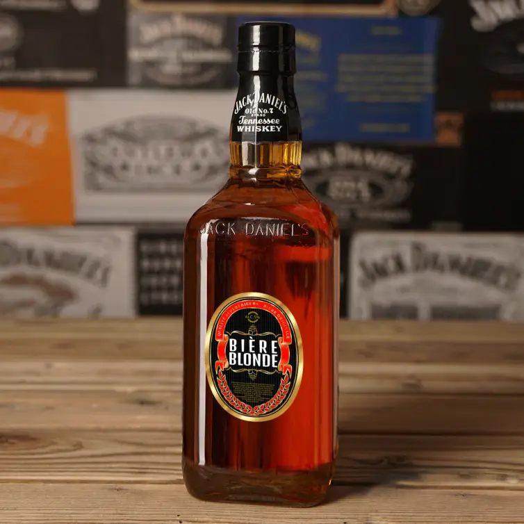 Étiquette personnalisée bière au format ovale premium