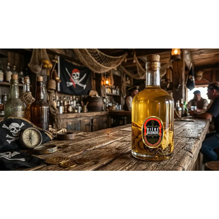 Étiquette personnalisée bière au format ovale premium