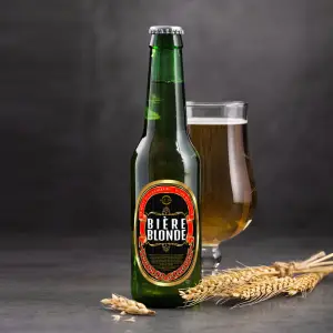 étiquette personnalisée bière au format ovale premium