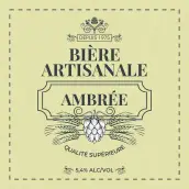 Étiquette personnalisée bière artisanale