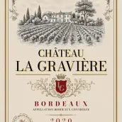 Étiquette vin personnalisée prestige Bordeaux
