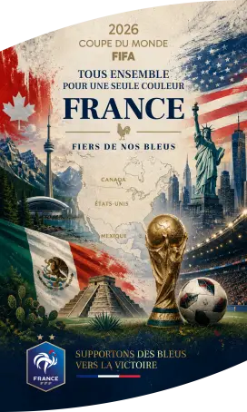 Étiquette personnalisée supporter football fifa 2026