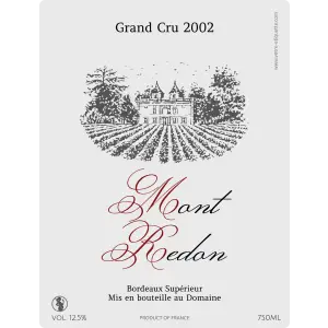 give your bottles a custom label worthy of the finest wines with our Bordeaux-inspired design