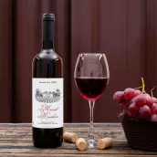 Étiquette de vin personnalisée Bordeaux Grand Cru – Élégance et tradition pour vos bouteilles