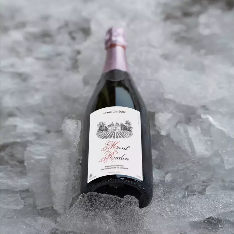 Étiquette de vin personnalisée Bordeaux Grand Cru – Élégance et tradition pour vos bouteilles