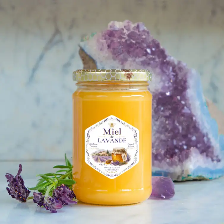 Custom label lavender honey