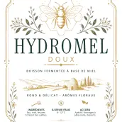 Étiquette hydromel personnalisée haut de gamme