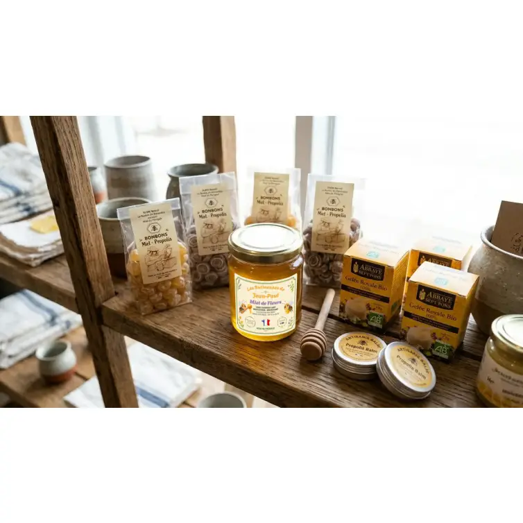 Étiquette miel personnalisée apiculture