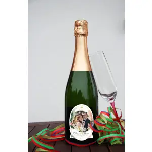 étiquette personnalisée champagne mariage originale