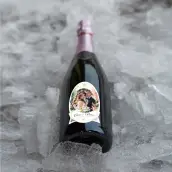 Étiquette personnalisée champagne mariage originale
