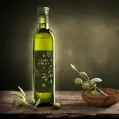 Étiquette huile d’olive premium personnalisable