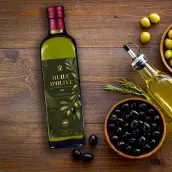 Étiquette huile d’olive premium personnalisable