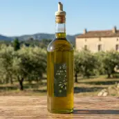 Étiquette huile d’olive premium personnalisable