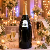Étiquette personnalisée mariage minimaliste