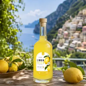 étiquette personnalisée limoncello ovale