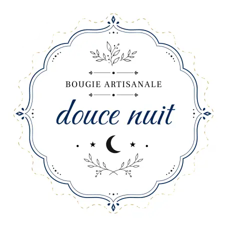 Étiquette personnalisée bougie douce nuit