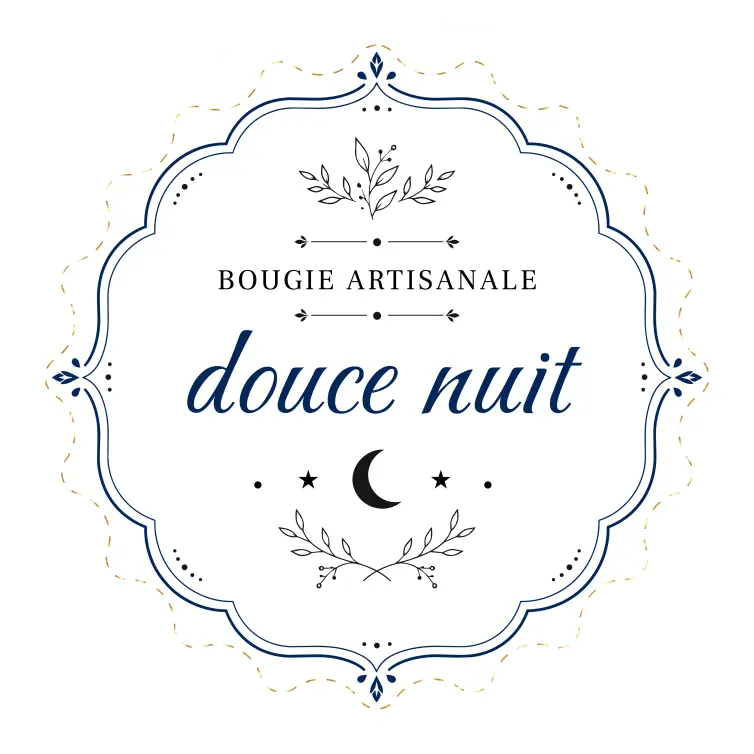 Étiquette personnalisée bougie Douce Nuit