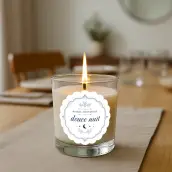 Étiquette personnalisée bougie Douce Nuit