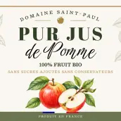 Custom label for apple juice 90 x 60 mm