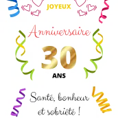 Étiquette personnalisée pour bouteille d’eau d’anniversaire