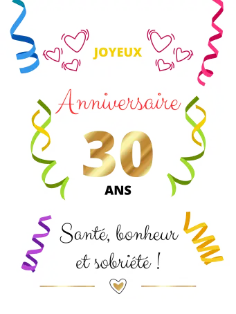 Étiquette personnalisée pour bouteille d’eau d’anniversaire