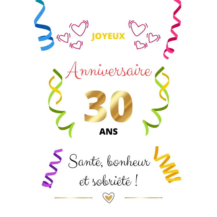Étiquette personnalisée pour bouteille d’eau d’anniversaire