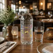 Étiquette personnalisée pour bouteille d’eau d’anniversaire