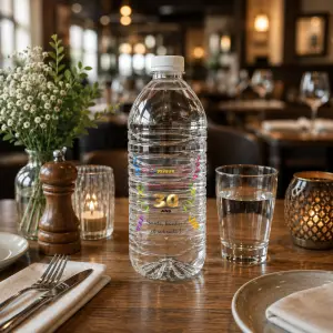 étiquette personnalisée pour bouteille d’eau d’anniversaire