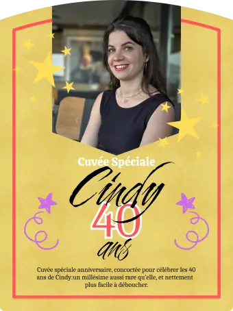 Étiquette autocollante personnalisée anniversaire avec photo