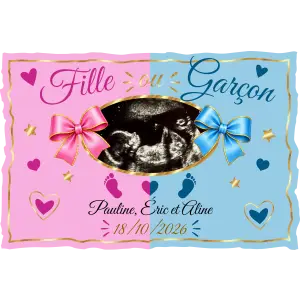Modèle Fille / Garçon sur papier semi-brillant