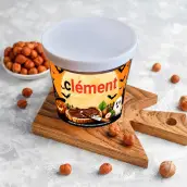 Étiquette personnalisée Halloween pour cadeau gourmand, Un décor de fête aux couleurs orange et chocolat