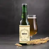 Étiquette personnalisée pour bouteille de champagne – design doré élégant et raffiné