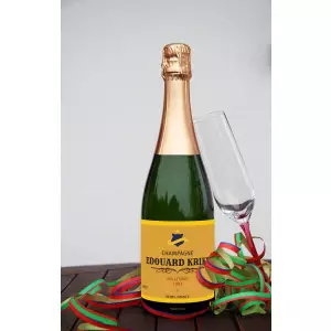 custom label for vintage champagne – simple and elegant style