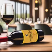 Custom label for vintage champagne – simple and elegant style