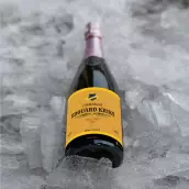 Custom label for vintage champagne – simple and elegant style