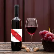 Custom label for brut champagne 2025 – modern and clean design