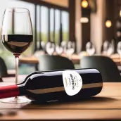 Custom label for brut champagne special cuvée – elegance and simplicity