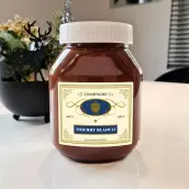 Étiquette personnalisée de champagne brut Thierry Blanco – un style classique et prestigieux