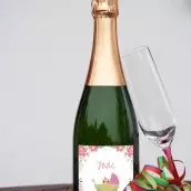 Étiquette de naissance personnalisée Jade – un design floral doux et attendrissant