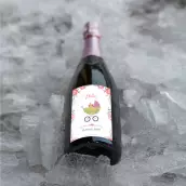 Étiquette de naissance personnalisée Jade – un design floral doux et attendrissant