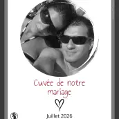 Étiquette personnalisée "Cuvée de notre mariage" – une touche intime pour votre grand jour