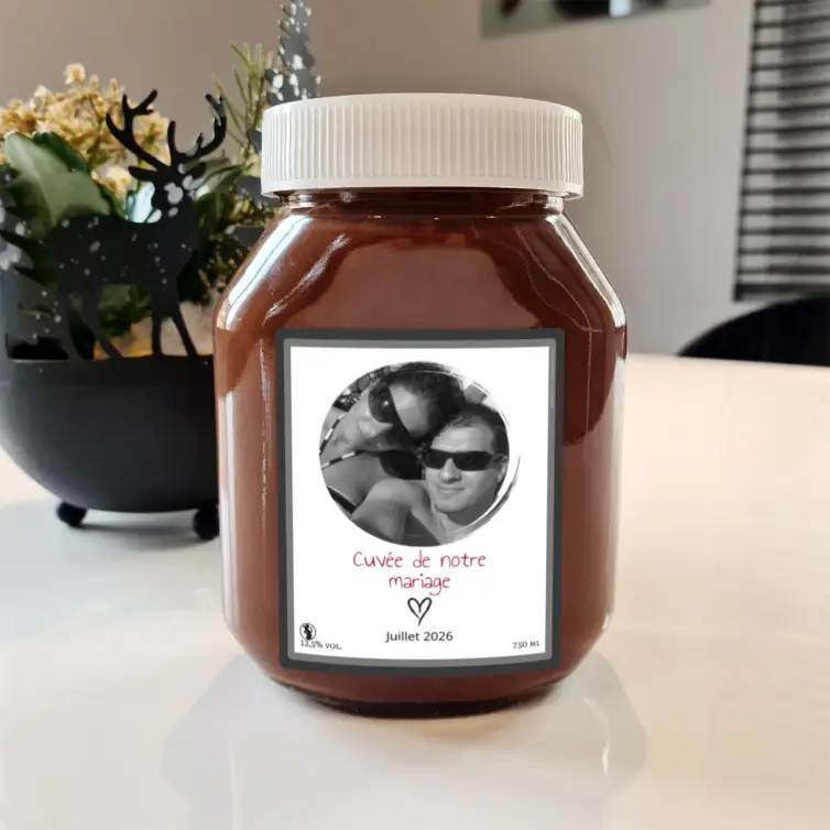 Étiquette personnalisée "Cuvée de notre mariage" – une touche intime pour votre grand jour
