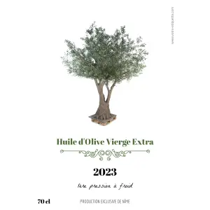 questa etichetta per olio d'oliva incarna l'autenticità e la qualità della vostra produzione