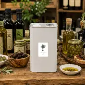 Gepersonaliseerd etiket voor extra vierge olijfolie – natuurlijk ontwerp