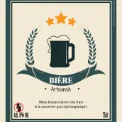 Étiquette bière artisanale personnalisée – style vintage et impact visuel garanti