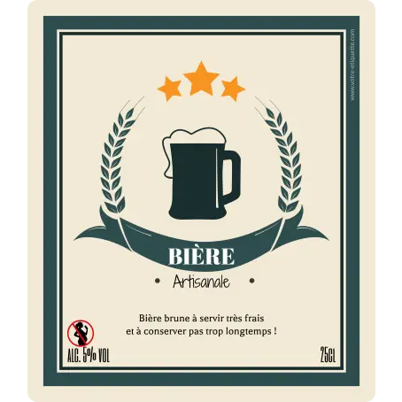 Étiquette bière artisanale personnalisée – style vintage et impact visuel garanti