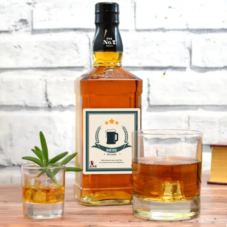 Étiquette bière artisanale personnalisée – style vintage et impact visuel garanti