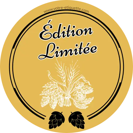 Étiquette bière édition limitée personnalisée – mettez en valeur vos brassins exclusifs
