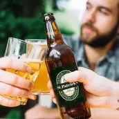 Étiquette de bière édition limitée pour la Saint-Patrick