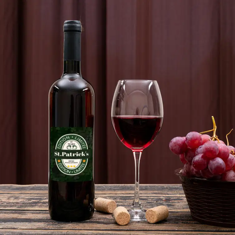 Étiquette de bière édition limitée pour la Saint-Patrick